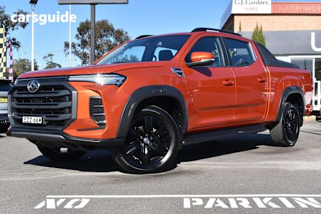 Orange 2023 LDV T60 Ute Tray MAX LUXE MEGA TUB 4X4