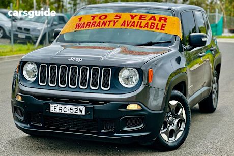 Grey 2016 Jeep Renegade Wagon Sport