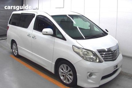 White 2009 Toyota Alphard SUV LUXURY 8 SEATER 4CYL 2.4L AUTO