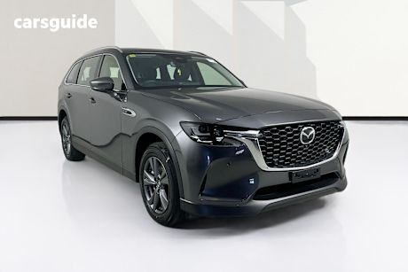 Grey 2024 Mazda CX-80 Wagon G40E Pure