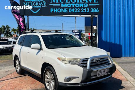 White 2012 Toyota Kluger Wagon Altitude (4X4) 7 Seat