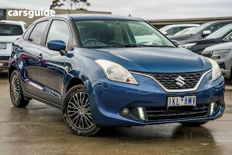 Blue 2017 Suzuki Baleno Hatch GL F