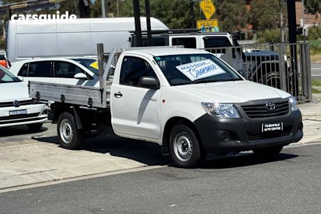 White 2014 Toyota Hilux Ute Tray WORKMATE R