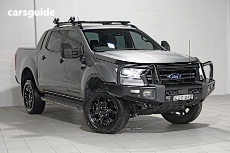 Silver 2021 Ford Ranger Ute Tray WILDTRAK 4X4