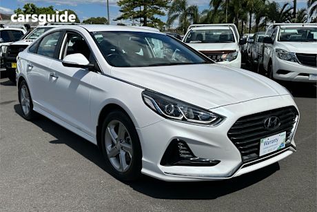 White 2018 Hyundai Sonata Sedan ACTIVE F