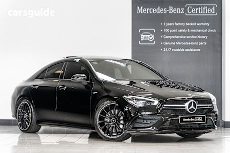 Black 2020 Mercedes-Benz CLA-Class Coupe CLA35 AMG 4WD