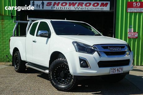 White 2017 Isuzu D-MAX Ute Tray LS-U 4X4