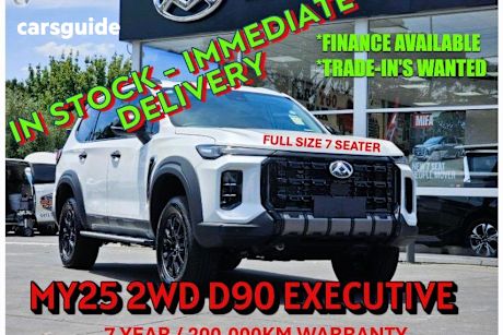 White 2025 LDV D90 Wagon Executive (2Wd)