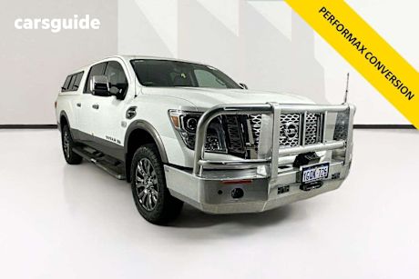 White 2018 Nissan Titan Ute Tray PLATINUM RESERVE