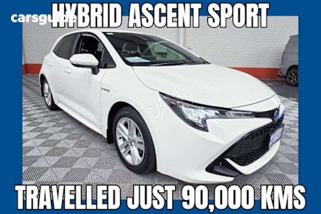 White 2020 Toyota Corolla Hatch ASCENT SPORT HYBRID F