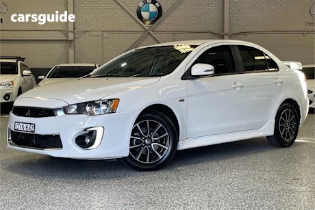 White 2017 Mitsubishi Lancer Sedan ES SPORT F