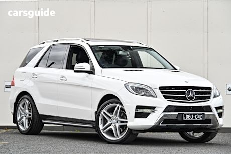 White 2014 Mercedes-Benz ML SUV ML350 BLUETEC 4X4