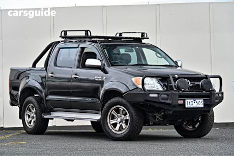 Black 2005 Toyota Hilux Ute Tray SR5 4X4