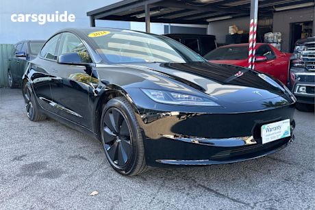 Black 2024 Tesla Model 3 Sedan Rear-Wheel Drive