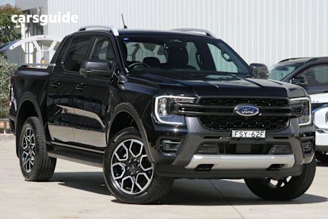 Black 2025 Ford Ranger Ute Tray WILDTRAK 4X4