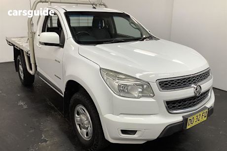 White 2014 Holden Colorado Cab Chassis Ls (4X2)
