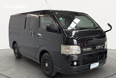 Black 2010 Toyota HiAce Commercial LONG SUPER GL
