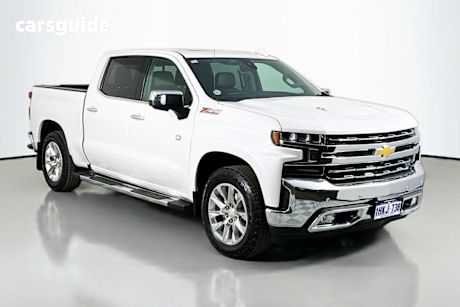 White 2021 Chevrolet Silverado Crew Cab Utility 1500 Ltz Premium Edition