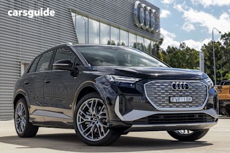 Black 2025 Audi Q4 E-Tron SUV 55 4WD