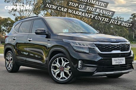 Black 2020 Kia Seltos SUV GT-LINE
