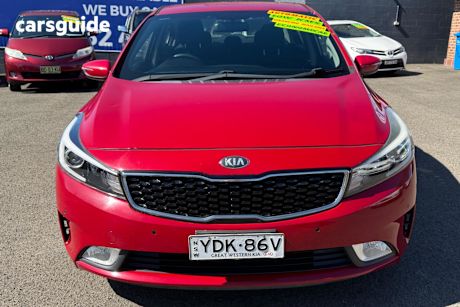 Red 2017 Kia Cerato Sedan S
