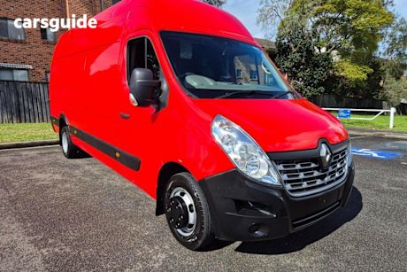 Red 2017 Renault Master Van Elwb High