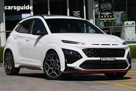White 2021 Hyundai Kona SUV N PREMIUM F