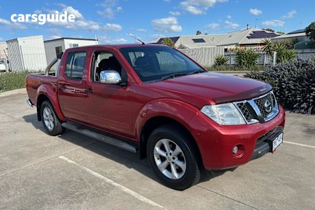Red 2011 Nissan Navara Dual Cab Pick-up St-X (4X4)