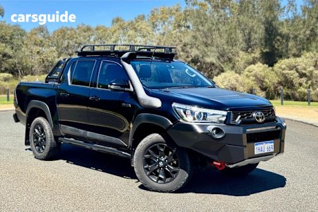 Black 2020 Toyota Hilux Double Cab Pick Up Rugged X (4X4)