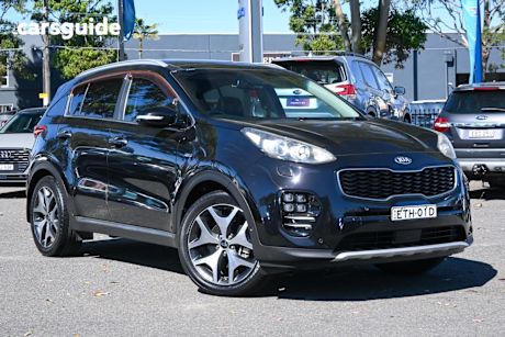 Black 2016 Kia Sportage SUV GT-LINE 4X4
