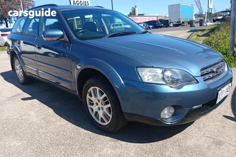 Blue 2005 Subaru Outback Wagon 2.5I Safety