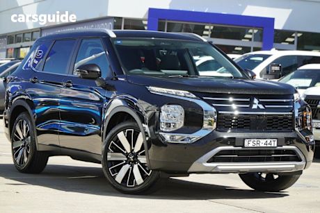 Black 2025 Mitsubishi Outlander Wagon Aspire 7 Seat (2Wd)