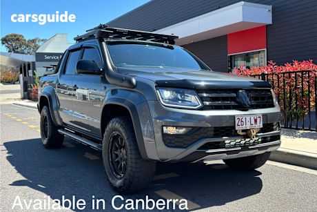 Grey 2019 Volkswagen Amarok Ute Tray TDI580 HIGHLINE BLACK 4X4