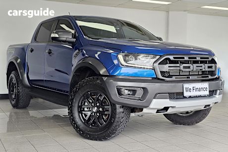 Blue 2018 Ford Ranger Ute Tray RAPTOR 4X4
