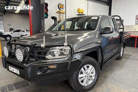 Grey 2016 Volkswagen Amarok Dual Cab Chassis Tdi420 Core Edition (4X4)
