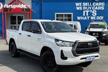 White 2021 Toyota Hilux Ute Tray SR HI-RIDER R