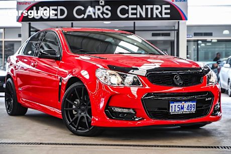 Red 2016 Holden Commodore Sedan SS BLACK R