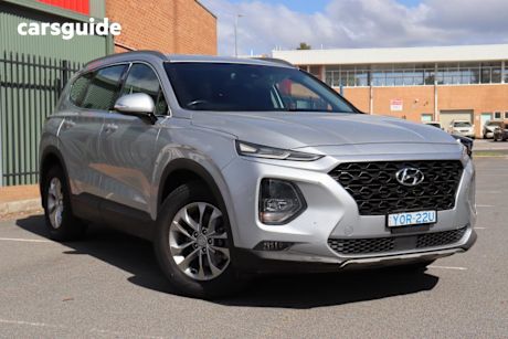 Silver 2018 Hyundai Santa FE Wagon Active Crdi (Awd)