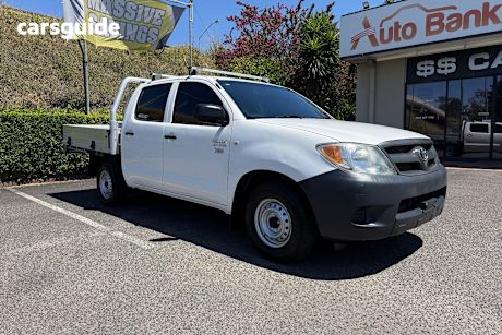 White 2007 Toyota Hilux Ute Tray WORKMATE R