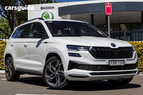 White 2025 Skoda Karoq SUV 140TSI SPORTLINE 4X4