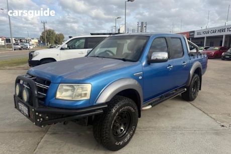 Blue 2008 Ford Ranger Ute Tray XLT 4X4