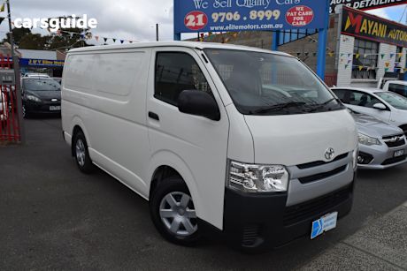 White 2018 Toyota HiAce Van Lwb