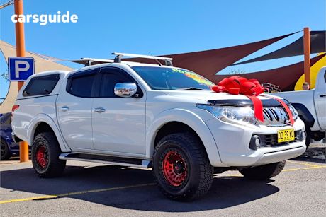 White 2016 Mitsubishi Triton Ute Tray GLS 4X4