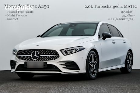 White 2022 Mercedes-Benz A250 Sedan 4Matic