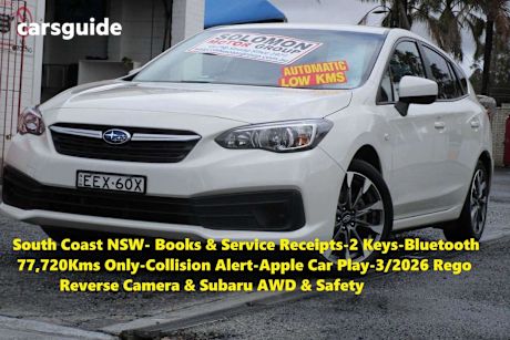 White 2020 Subaru Impreza Hatchback 2.0I (Awd)
