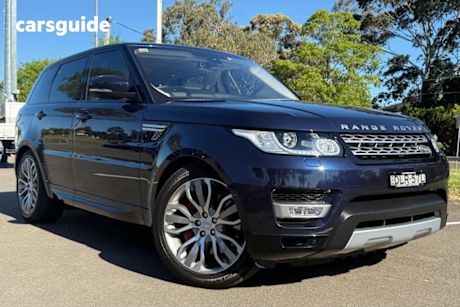 Blue 2016 Land Rover Range Rover Sport SUV SDV6 HSE 4X4
