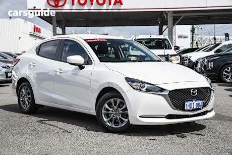 White 2020 Mazda 2 Sedan G15 Pure
