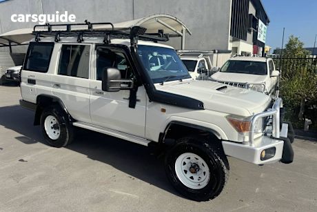 White 2011 Toyota Landcruiser SUV WORKMATE 4X4