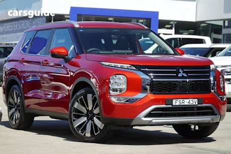 Red 2025 Mitsubishi Outlander Wagon Aspire 7 Seat (2Wd)