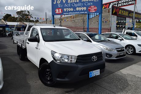 White 2018 Toyota Hilux Cab Chassis Workmate